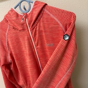 Women's Red Striped Hoodie